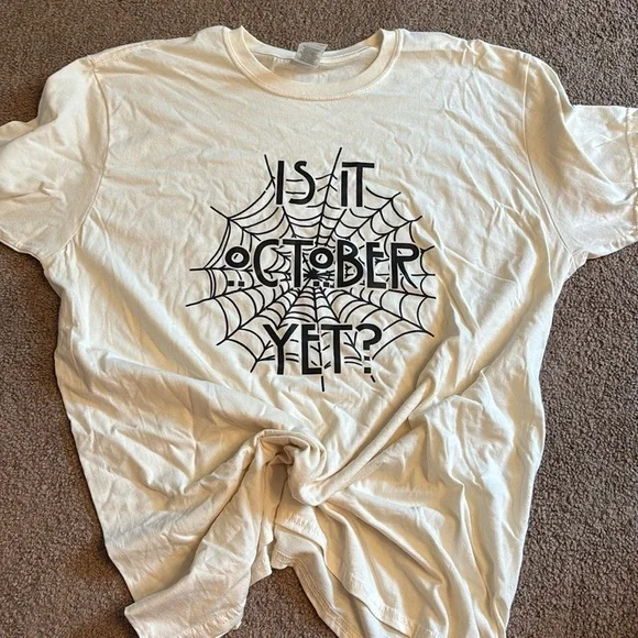 Pink Graphic Tee with Halloween Print - Picture 2 of 4